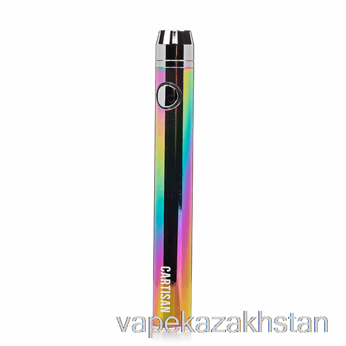 Vape Disposable Cartisan Button VV 900 510 Battery Rainbow